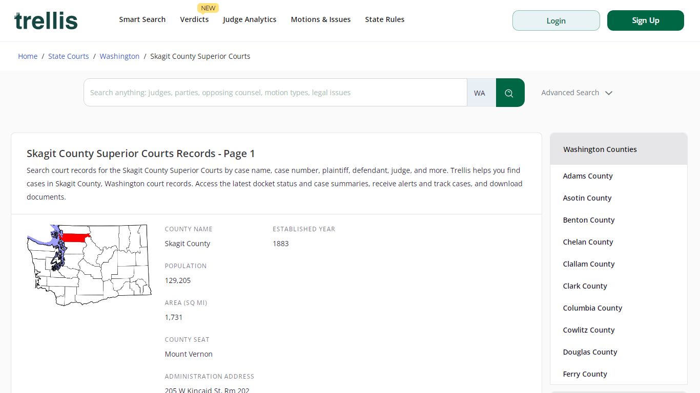 Skagit County Superior Court Records | Docket Search ... - Trellis